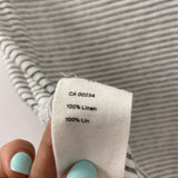 HUDSON NORTH WOMEN'S T-SHIRT white black stripe S