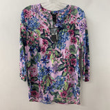OLSEN WOMEN'S BLOUSE/SHIRT pink multi floral S/36