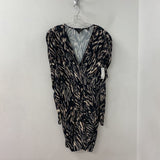 TED BAKER WOMEN'S DRESS white black brown grey 8/3
