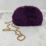 ZARA WOMEN'S BAG purple gold