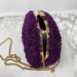 ZARA WOMEN'S BAG purple gold