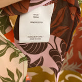 MELANIE LYNE WOMEN'S BLOUSE/SHIRT orange brown chartreuse 16