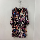 CUPIO WOMEN'S DRESS black floral print L