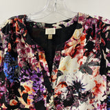 CUPIO WOMEN'S DRESS black floral print L