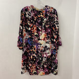 CUPIO WOMEN'S DRESS black floral print L