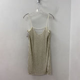 PARKER WOMEN'S DRESS ivory silver S/L