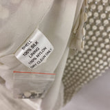 PARKER WOMEN'S DRESS ivory silver S/L
