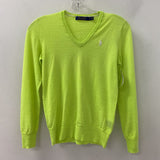 POLO ralph lauren WOMEN'S SWEATER neon yellow S