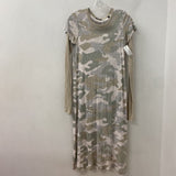 ATM WOMEN'S DRESS beige olive white XS