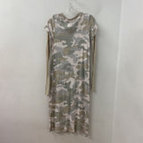ATM WOMEN'S DRESS beige olive white XS