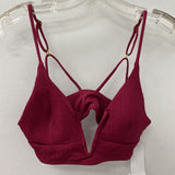 L SPACE WOMEN'S ACTIVE BRA burgundy S