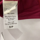 L SPACE WOMEN'S ACTIVE BRA burgundy S