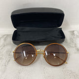 LINDA FARROW WOMEN'S SUNGLASSES brown
