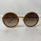 LINDA FARROW WOMEN'S SUNGLASSES brown