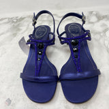 RENE CAOVILLA WOMEN'S SANDALS purple blue black 37.5