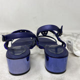 RENE CAOVILLA WOMEN'S SANDALS purple blue black 37.5
