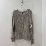 EILEEN FISHER WOMEN'S SWEATER grey white mix M