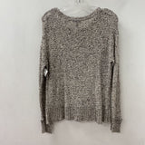EILEEN FISHER WOMEN'S SWEATER grey white mix M