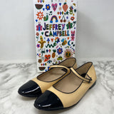JEFFREY CAMPBELL WOMEN'S FLATS beige black 11