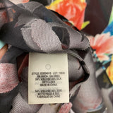 ELIE TAHARI WOMEN'S BLOUSE/SHIRT black red yellow multi S