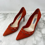PRADA WOMEN'S HEELS orange 36.5