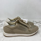 GEOX WOMEN'S SNEAKERS beige metallic 10