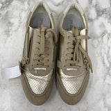 GEOX WOMEN'S SNEAKERS beige metallic 10