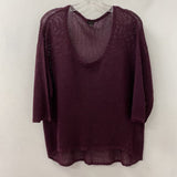 BABATON WOMEN'S SWEATER eggplant L