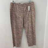 peserico WOMEN'S PANTS white brown L/48