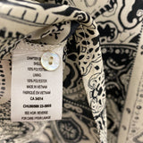 WOMEN'S BLOUSE/SHIRT black white print S
