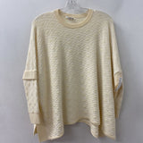 Club Monaco WOMEN'S SWEATER pale yellow geo XS/S