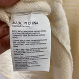 Club Monaco WOMEN'S SWEATER pale yellow geo XS/S