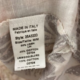 WOMEN'S DRESS white blush brown olive M