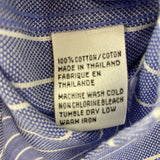 TALBOTS WOMEN'S BLOUSE/SHIRT blue white stripe 10