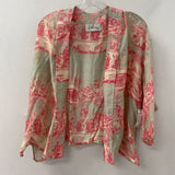 one hundred stars WOMEN'S BLOUSE/SHIRT pale turquoise & pink S/M