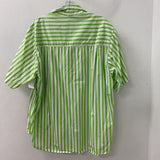 FAITHFULL THE BRAND WOMEN'S BLOUSE/SHIRT white lime stripe 8