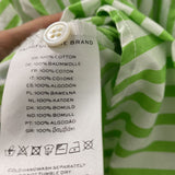 FAITHFULL THE BRAND WOMEN'S BLOUSE/SHIRT white lime stripe 8