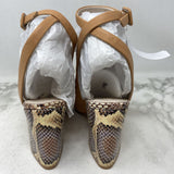 LOUISEetCIE WOMEN'S HEELS beige brown 8.5