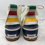 SOREL WOMEN'S RAIN BOOTS cream navy 10