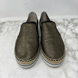 JIMMY CHOO WOMEN'S FLATS black gold 40.5