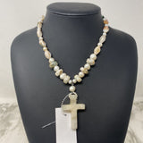 WOMEN'S NECKLACE cream beige