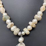 WOMEN'S NECKLACE cream beige
