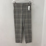 BABATON WOMEN'S PANTS white black plaid 2