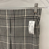 BABATON WOMEN'S PANTS white black plaid 2