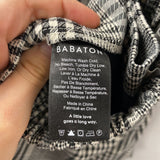 BABATON WOMEN'S PANTS white black plaid 2