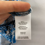 CALVIN KLEIN WOMEN'S TANK/CAMI blue snake print L