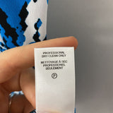 CALVIN KLEIN WOMEN'S TANK/CAMI blue snake print L