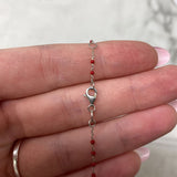 925 WOMEN'S BRACELET silver red