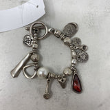 UNO DE 50 WOMEN'S BRACELET silver red