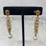 WOMEN'S EARRINGS gold white